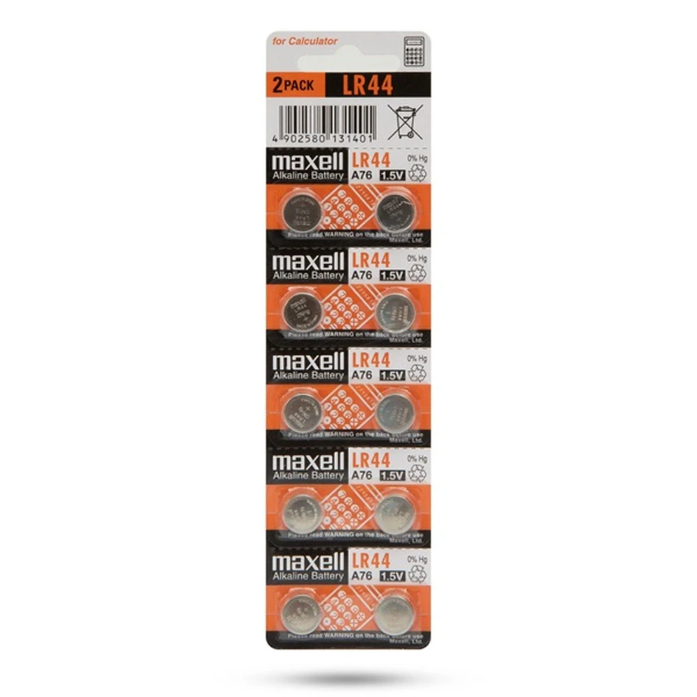 MAXELL LR-44 alkaline cell battery (CR) 10pcs