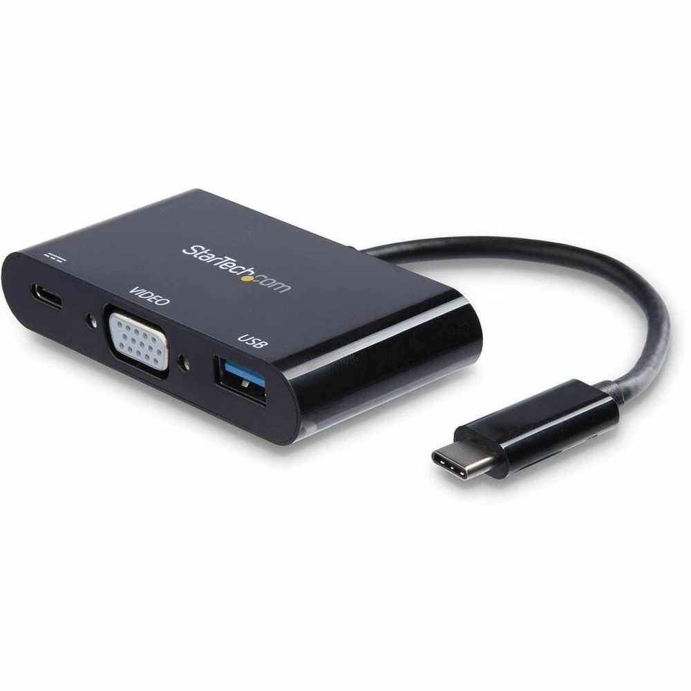 STARTECH USB 3.0 Type C USB 3.0 + USB 3.0 Type C Splitter Black 10cm CDP2VGAUACP