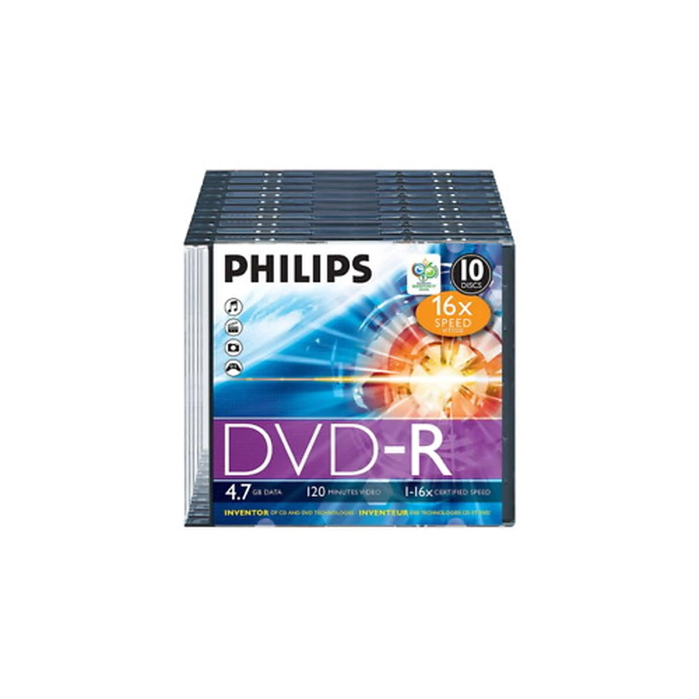 PHILIPS DVD-R 16x 1db vékony tok