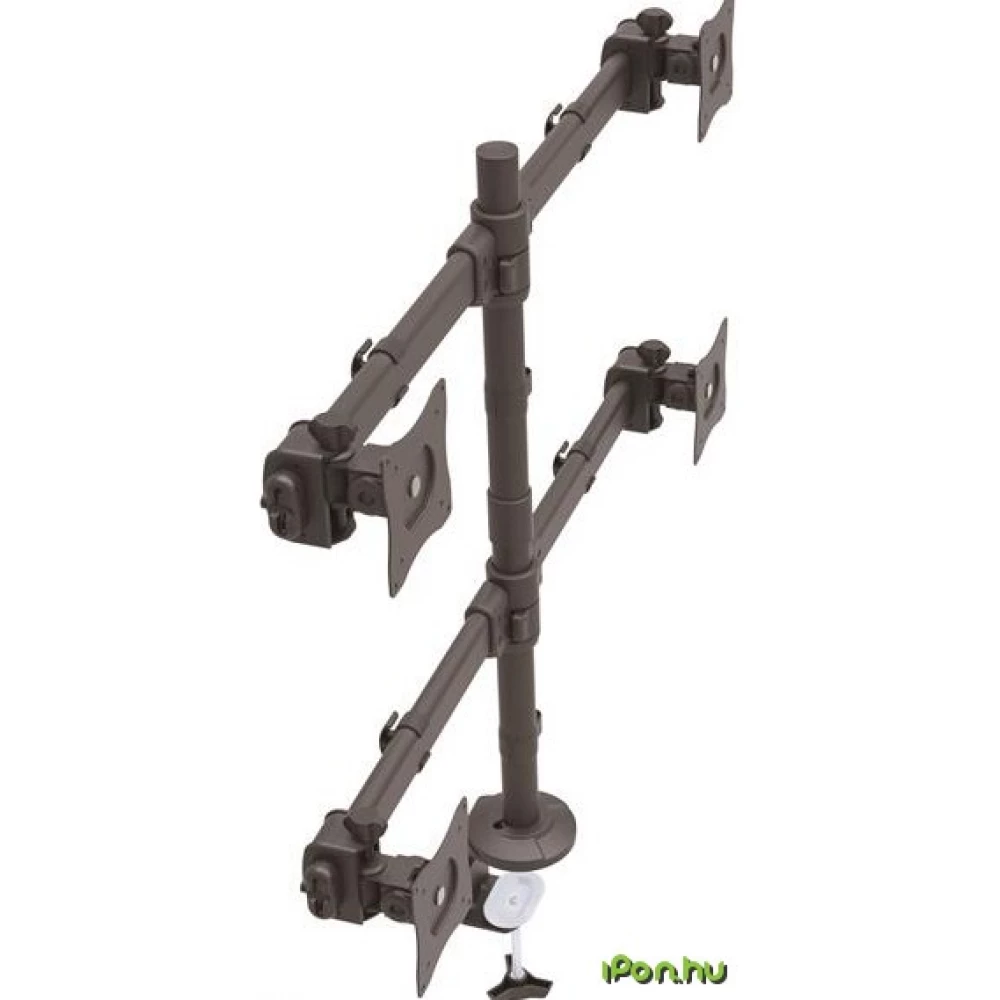 STARTECH Desk-Mount Quad-Monitor Arm - Articulating - Heavy Duty Steel