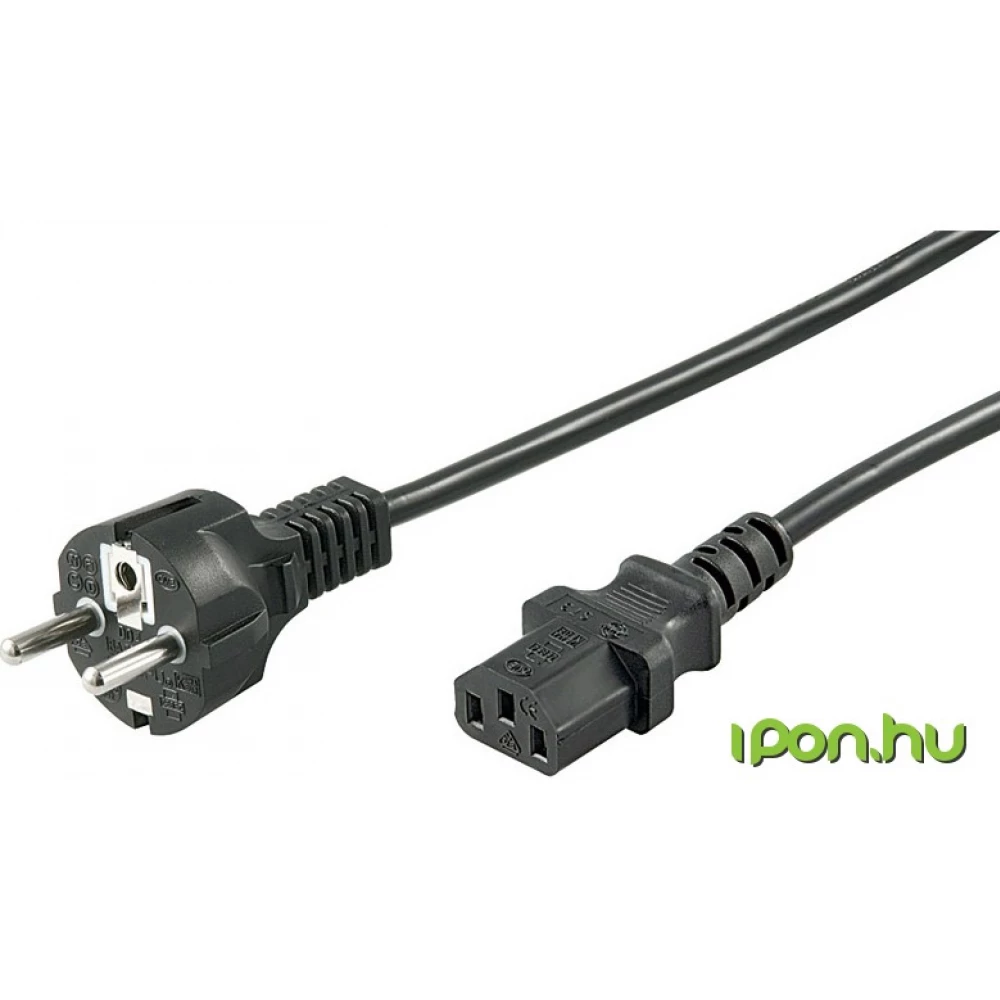 GOOBAY 230V IEC power cable Black 2m 50098
