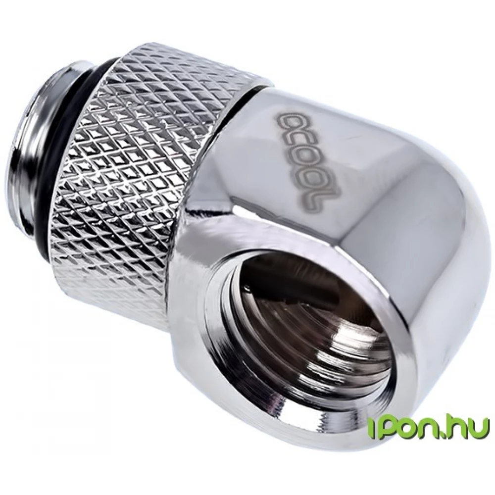 ALPHACOOL 17249 Eiszapfen L-connector rotatable G1/4 outer thread to G1/4 inner thread - krom