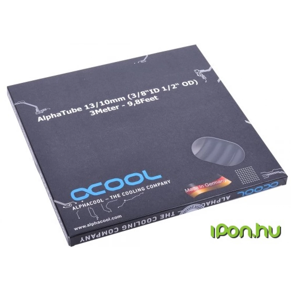 ALPHACOOL 18417 AlphaTube HF 13/10 (3/8"ID) - UV crno 3m