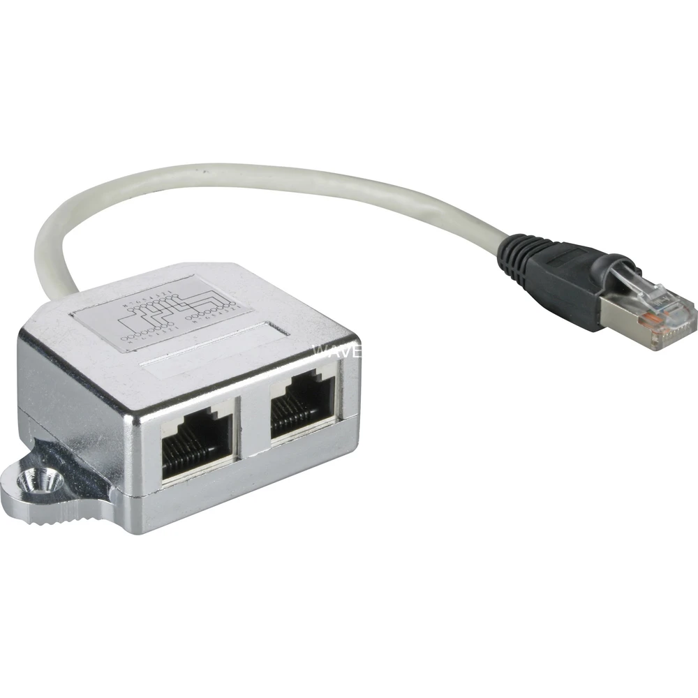 GOOBAY UTP Splitter Silver 15cm 68908