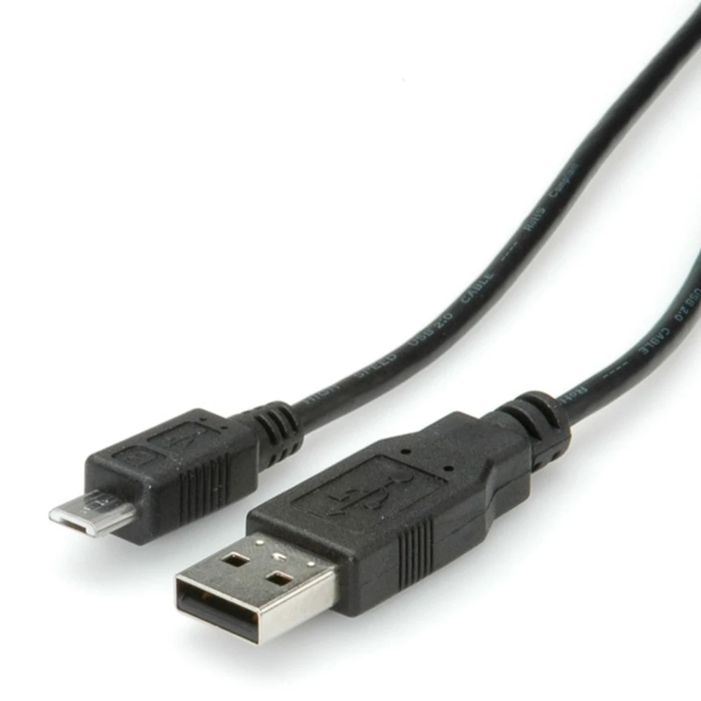 ROLINE USB Micro USB transformator Crno 3m 11.02.8755-10