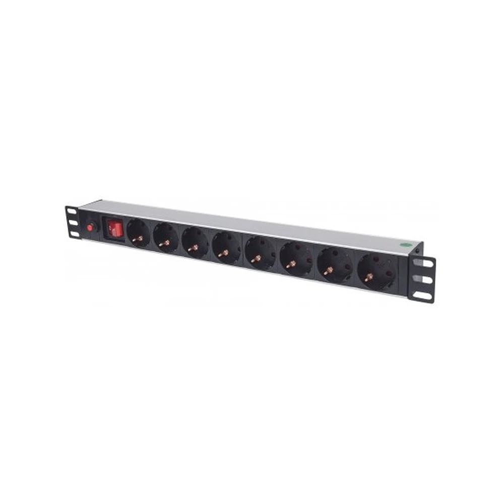 INTELLINET 19" 1U Rackmount 8-Way Power Strip 713986