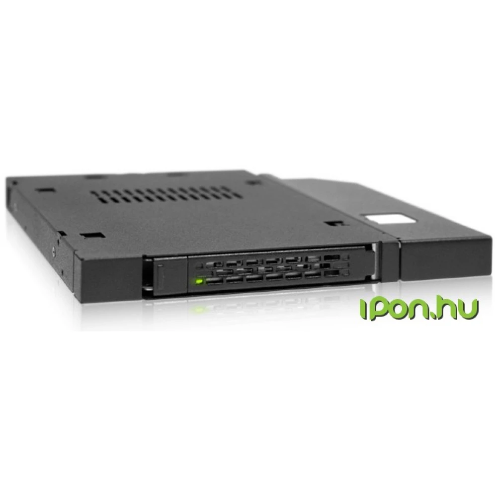 ICYDOCK MB411SPO-B - 2.5” SATA/SAS HDD/SSD Mobile Rack for Slim ODD or Slim FDD Bay