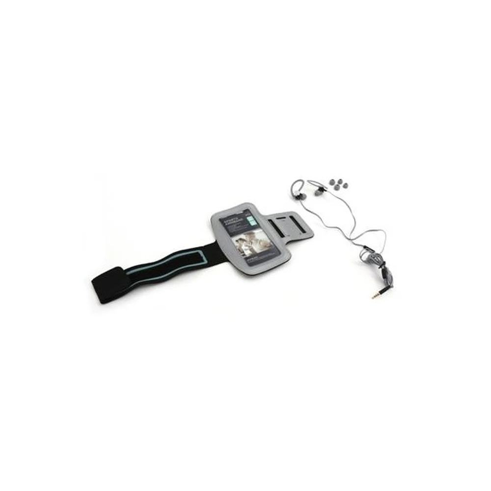 PLATINET Sport Mikrofon Kopfhörer Armbinde grau