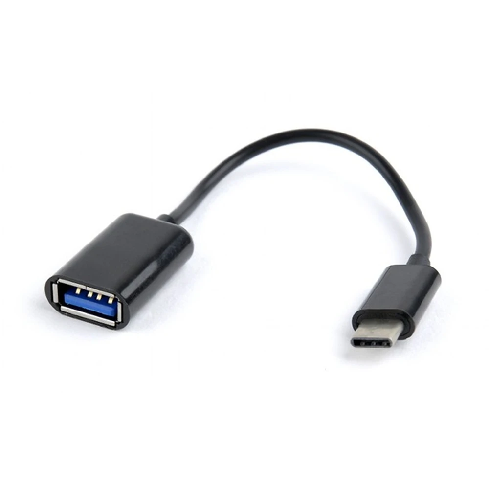 GEMBIRD USB 2.0 Type C transformator Crno 15cm A-OTG-CMAF2-01
