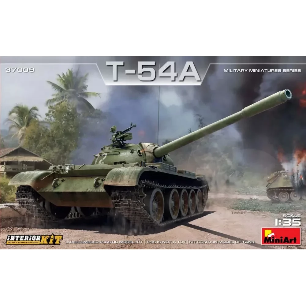 MINIART 1/35 T-54A kidolgozott belső térrel katonai jármű modell