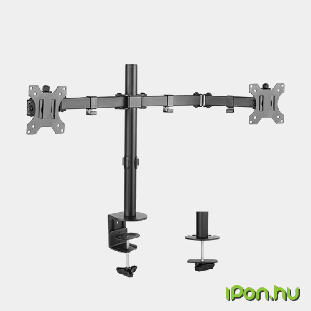 HARMANTRADE DLA12 Dupla desktop karos LCD - LED monitor holder