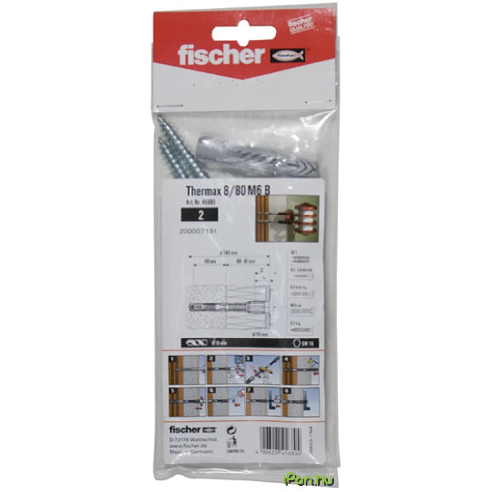FISCHER 520115 THERMAX 8/180 M6 B sidro (2 pcs)