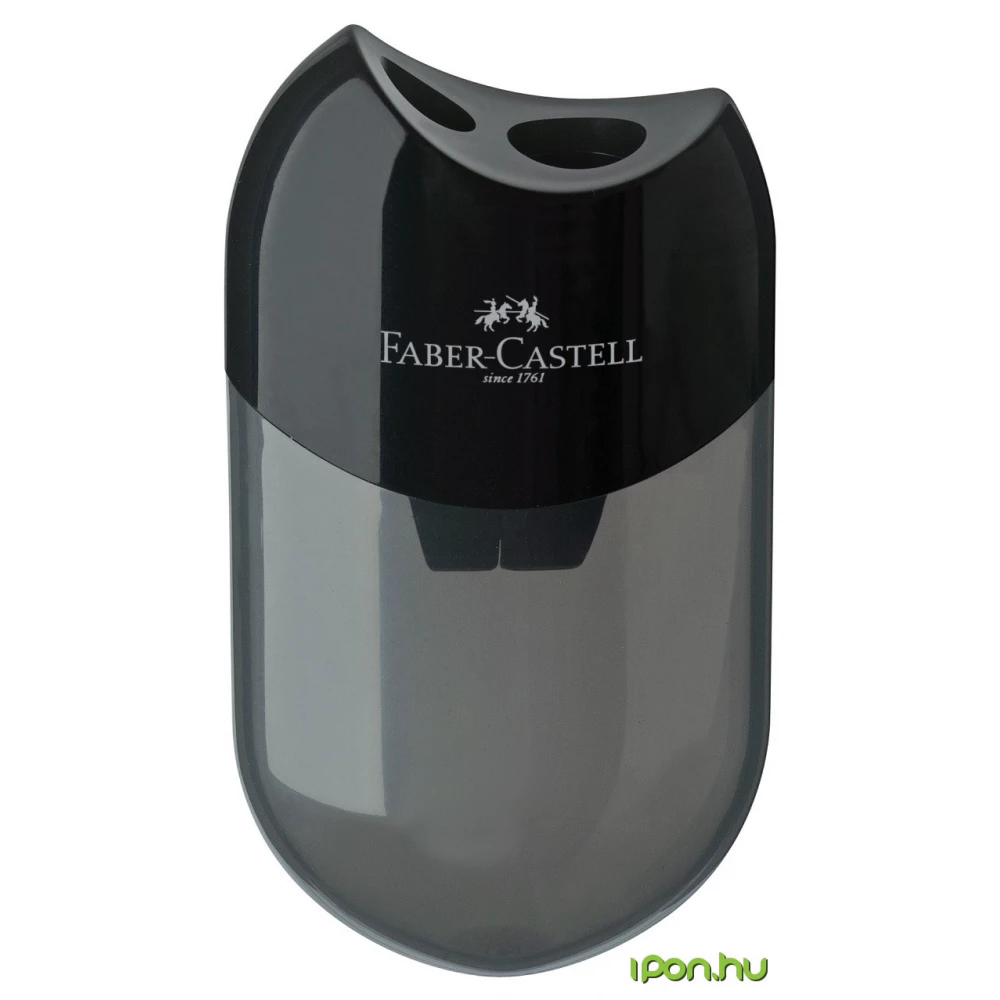 FABER-CASTELL Hegyező kétlyukú tankers black