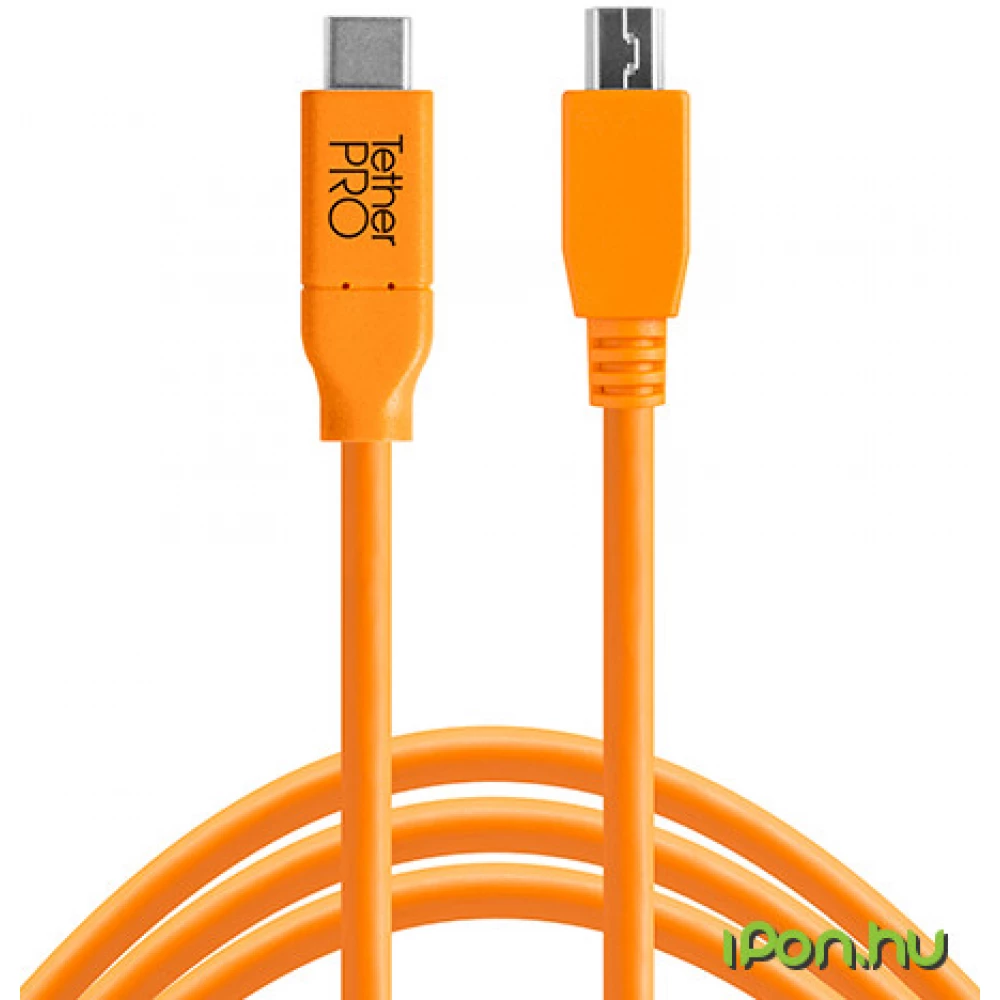 TETHERTOOLS USB-C to 2.0 Mini-B 8-Pin 4.6m Orange