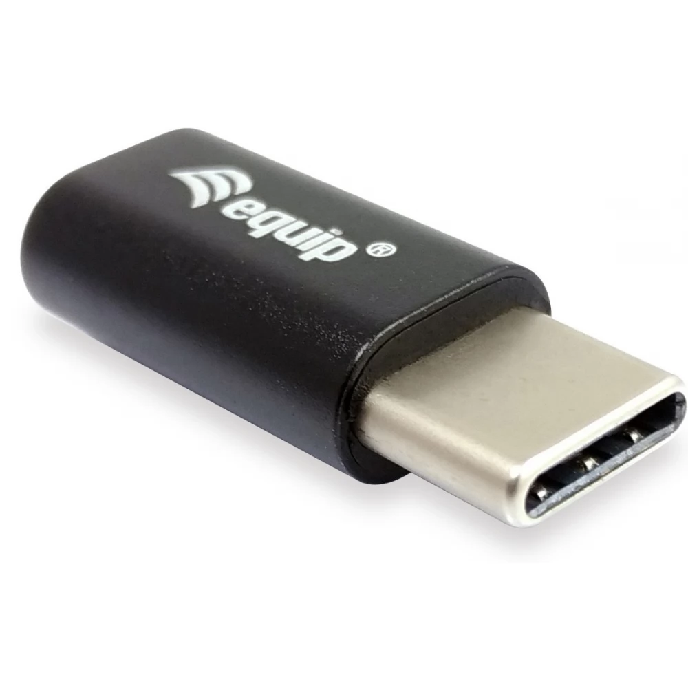 EQUIP USB 2.0 Type C Micro USB Converter Black 3cm 133472