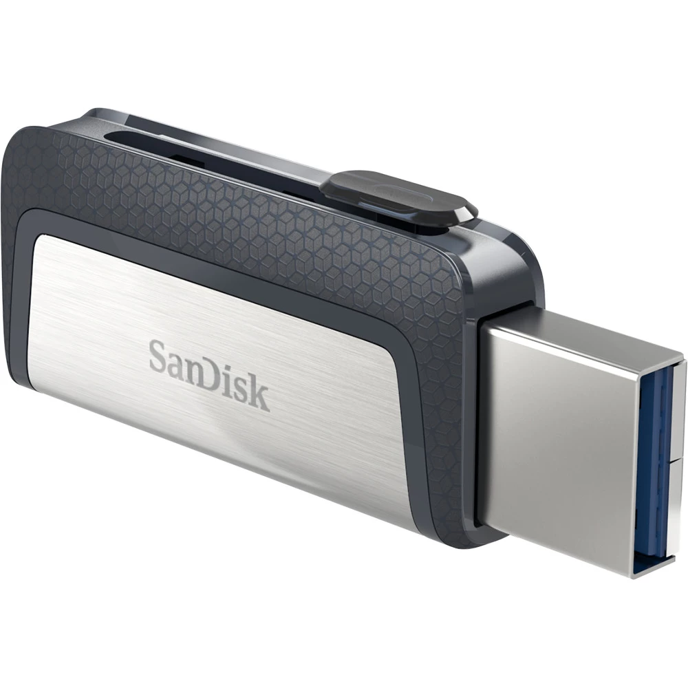 SANDISK Ultra Dual 64GB USB 3.1 + USB 3.1 Type C Black-Silver