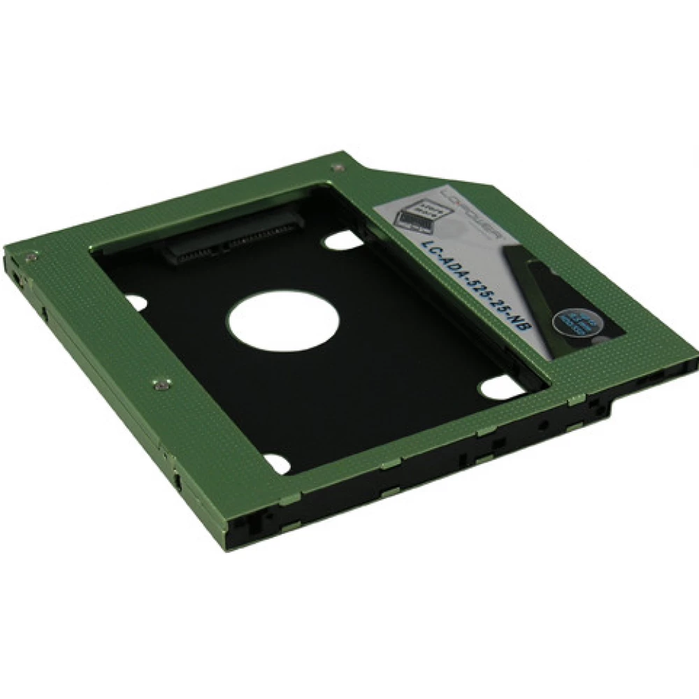 LCPOWER LC-ADA-525-25-NB - 2.5" HDD/SSD - 5.25" slim 9.5 mm beépítő keret