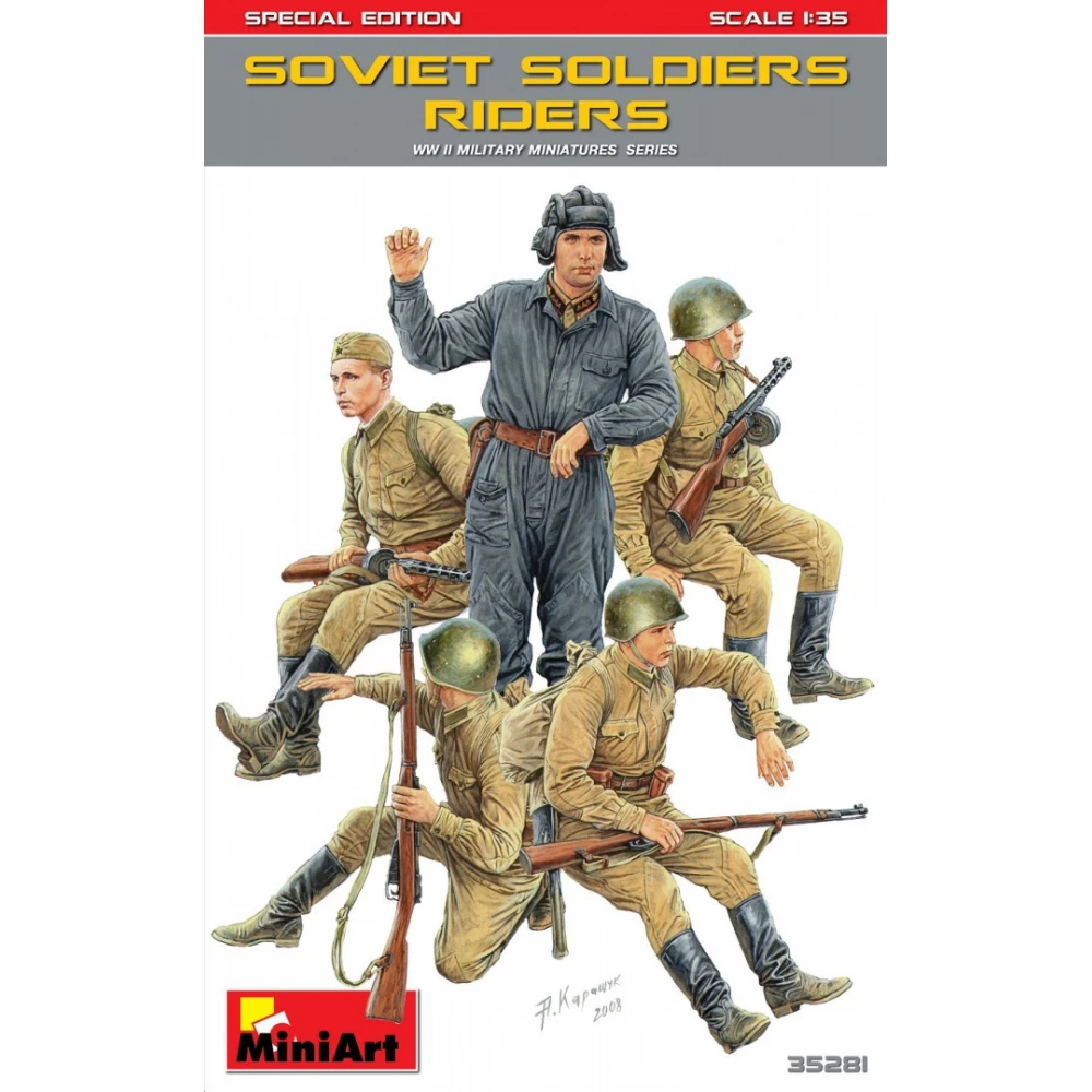 MINIART 1/35 traveling Soviet soldiers set SE military model figures