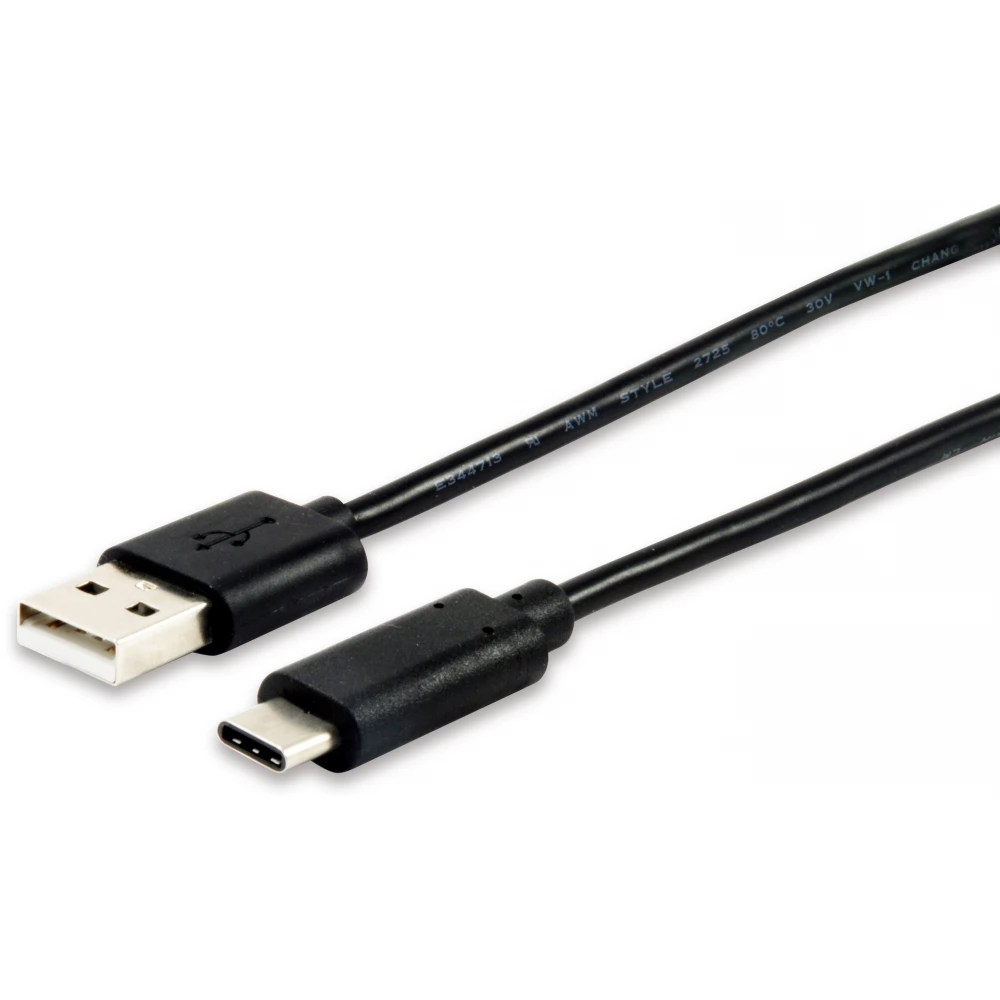 EQUIP USB 2.0 Type C transformator Crno 1m 12888107