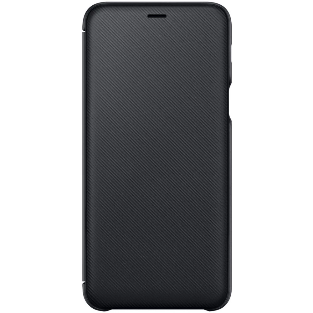 SAMSUNG A6+ (2018) SAMSUNG Hülle Stehen aktiv FLIP carbon pattern FEKETE