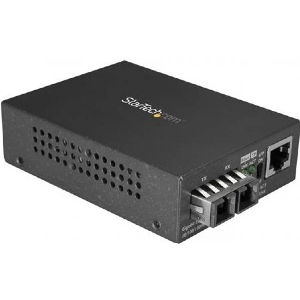 STARTECH MCMGBSCMM055 Gigabit Ethernet to SC Fiber Media Converter - 1000Base-SX - Multimode 550 m