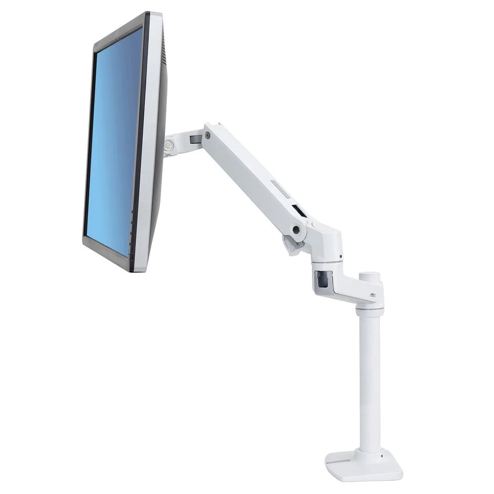 ERGOTRON LX Desk Monitor Arm Tall Pole white - iPoncomp.com