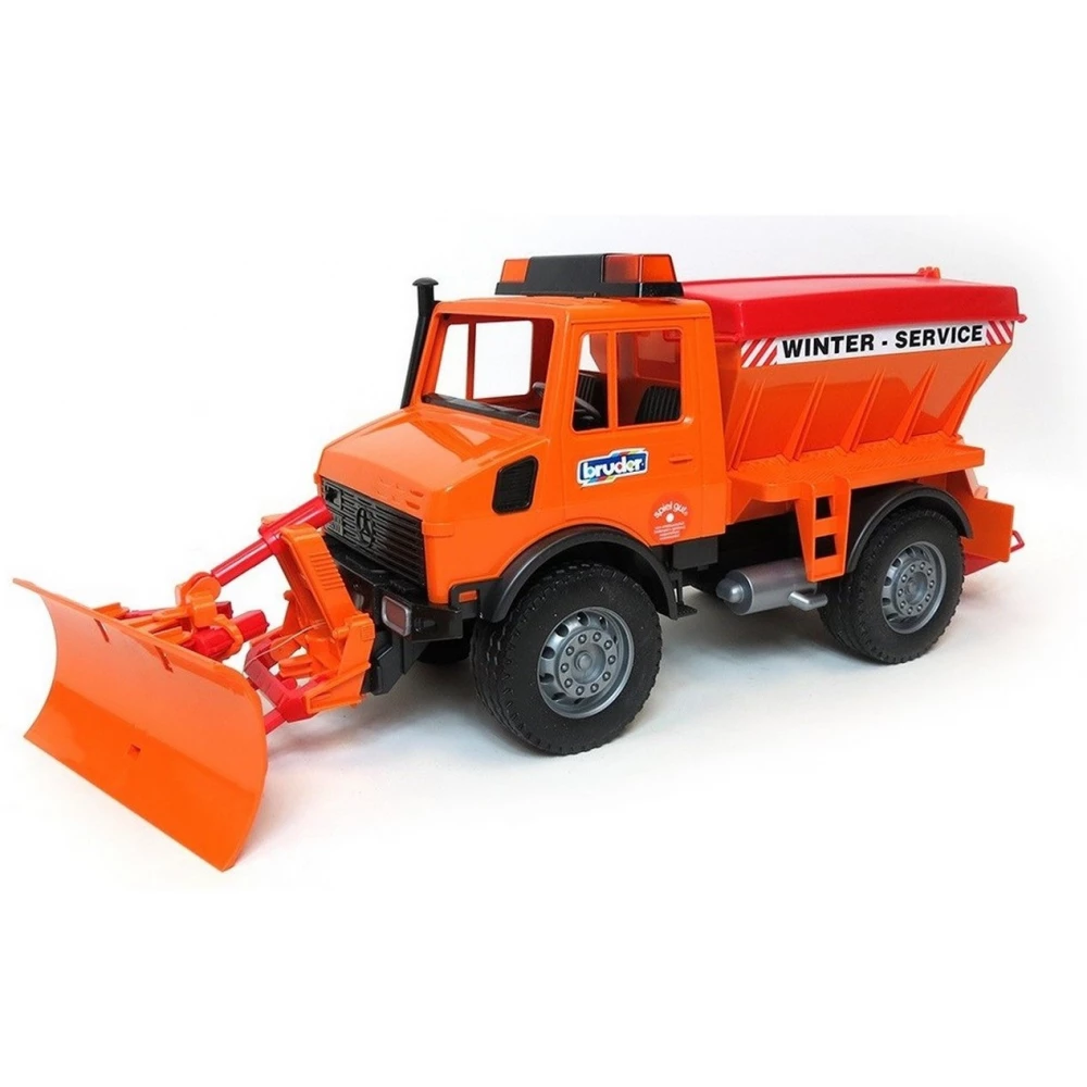 BRUDER Mercedes Benz Unimog hókotró felszereléssel