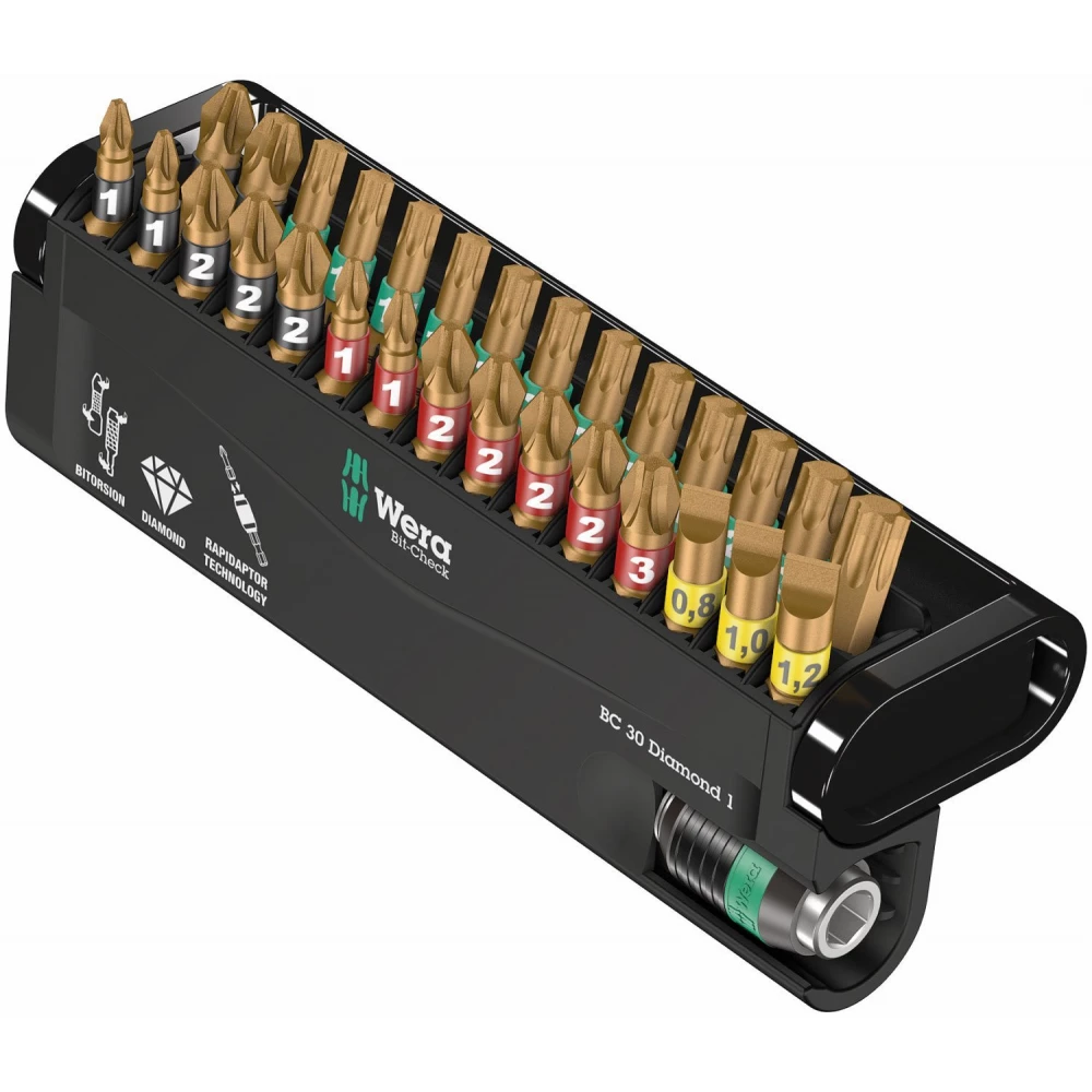 WERA 05057431001 Bitfej készlet Diamond-1 30 db-os
