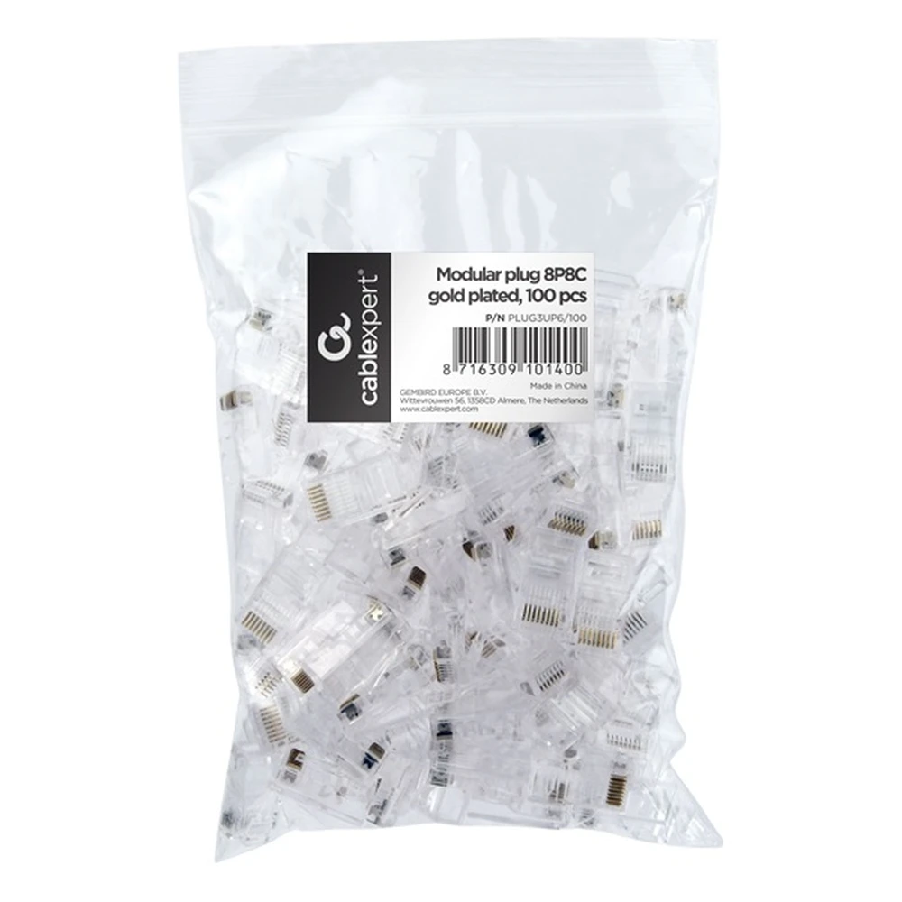 GEMBIRD UTP Connector Transparent 3cm PLUG3UP6/100