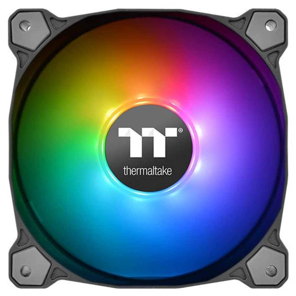 THERMALTAKE Pure Plus 12 LED RGB Radiator Fan TT Premium Edition 3 klumpig einstellen