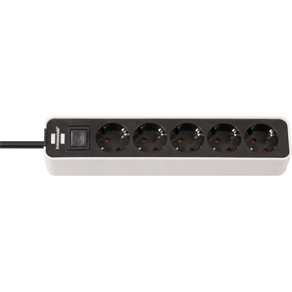 BRENNENSTUHL Ecolor splitter 5 space for plugs white/black 1.5m H05VV-F 3G1.5