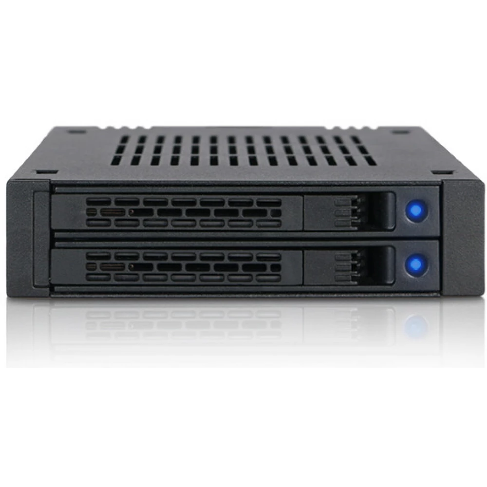 ICYDOCK ExpressCage MB742SP-B 2x 2.5” SATA/SAS SSD/HDD - 3.5"
