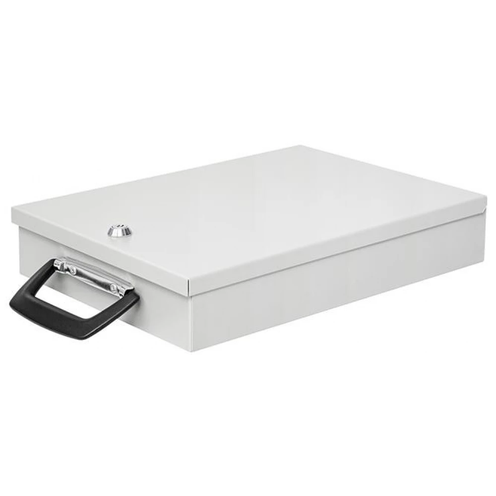WEDO Metal document holder box A4 36.5x26x6.7 cm bright grey