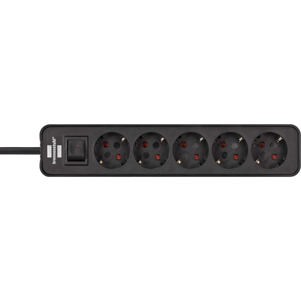 BRENNENSTUHL Ecolor splitter 5 space for plugs black 1.5m H05VV-F 3G1.5