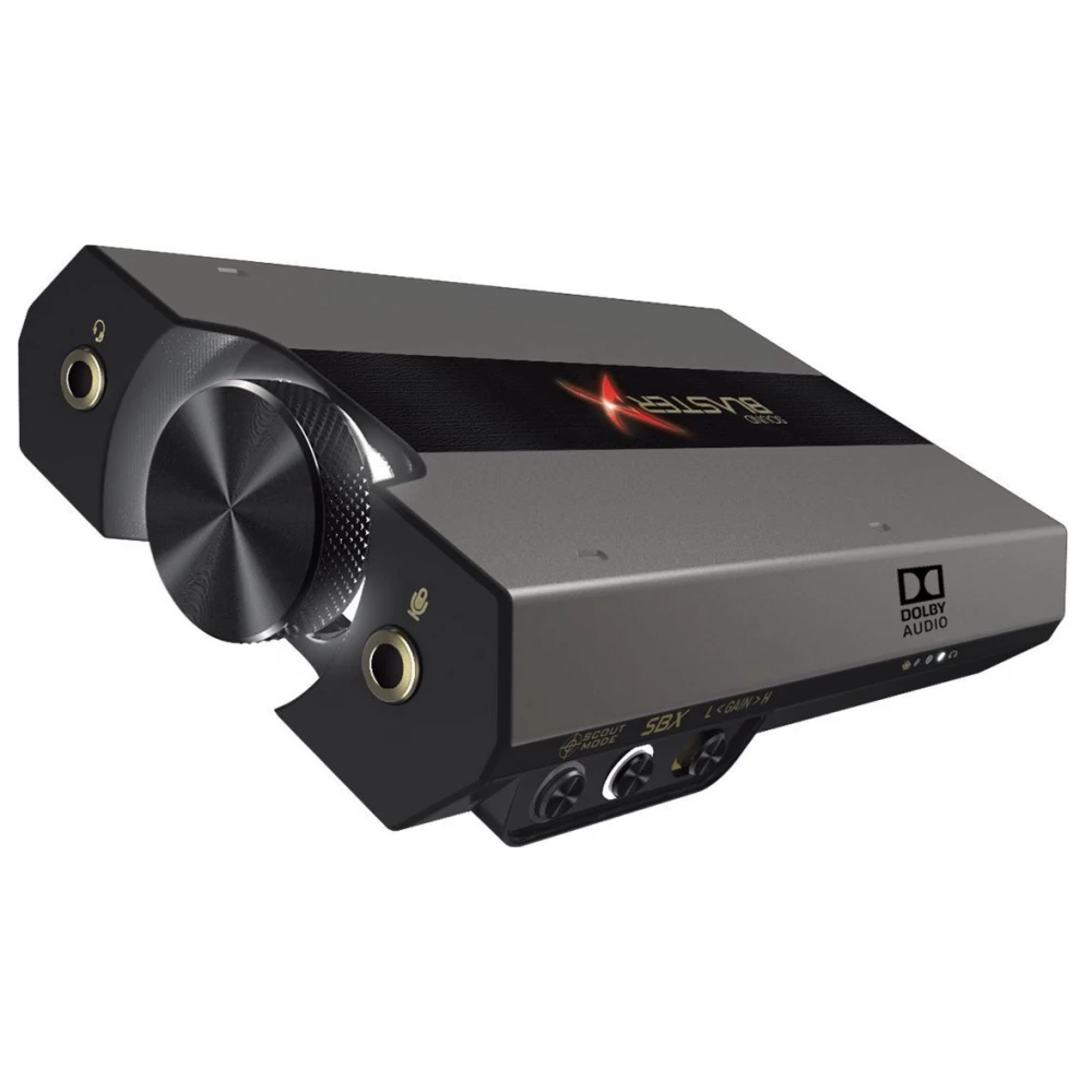 【美品】CREATIVE SBX-G6 Sound BlasterX G6 7.1 HD Gaming DAC and External USB Sound