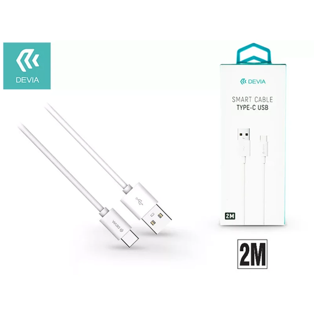 DEVIA USB 2.0 Type C Converter White 2m ST312038