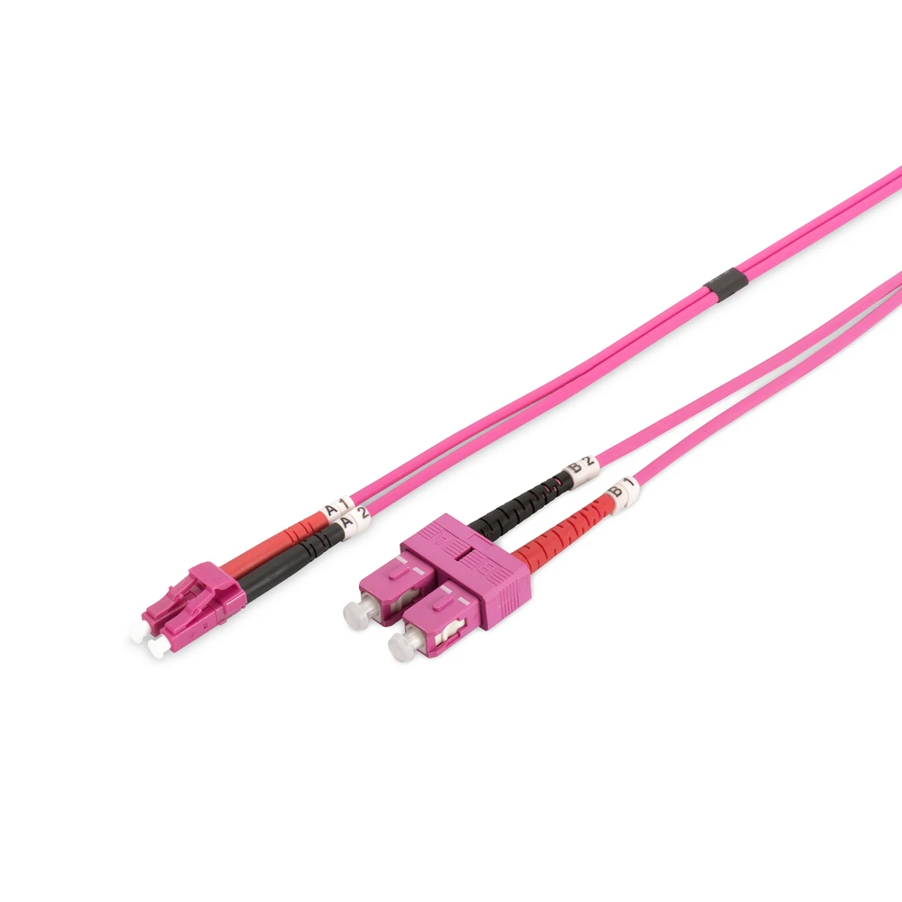 DIGITUS Fiber Optic LC Fiber Optic SC Converter Lila 3m DK-2532-03-4