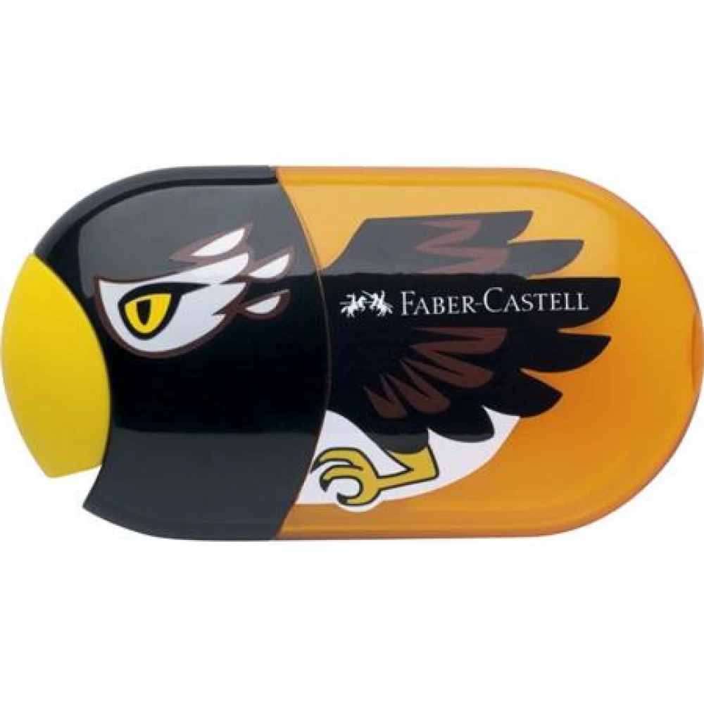 FABER-CASTELL Kétlyukú tankers sharpener and radír sas design
