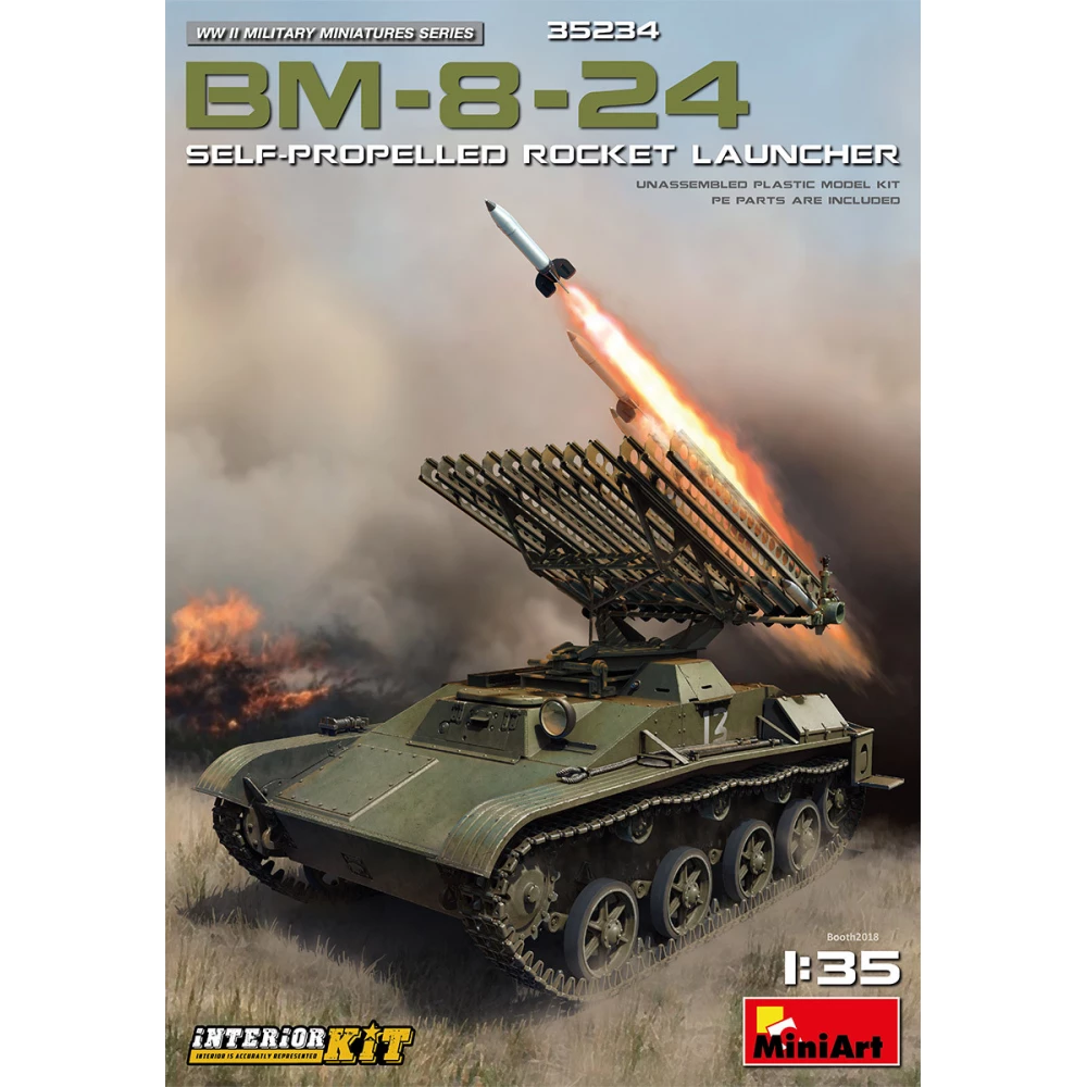 MINIART 1/35 BM-8-24 self-propelled missile motive military vehicle model