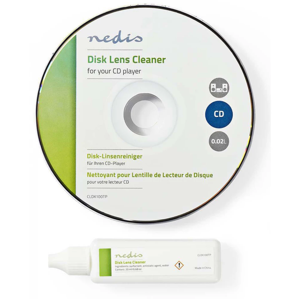 NEDIS CLDK100TP Disc lens cleaner CD 20 ml