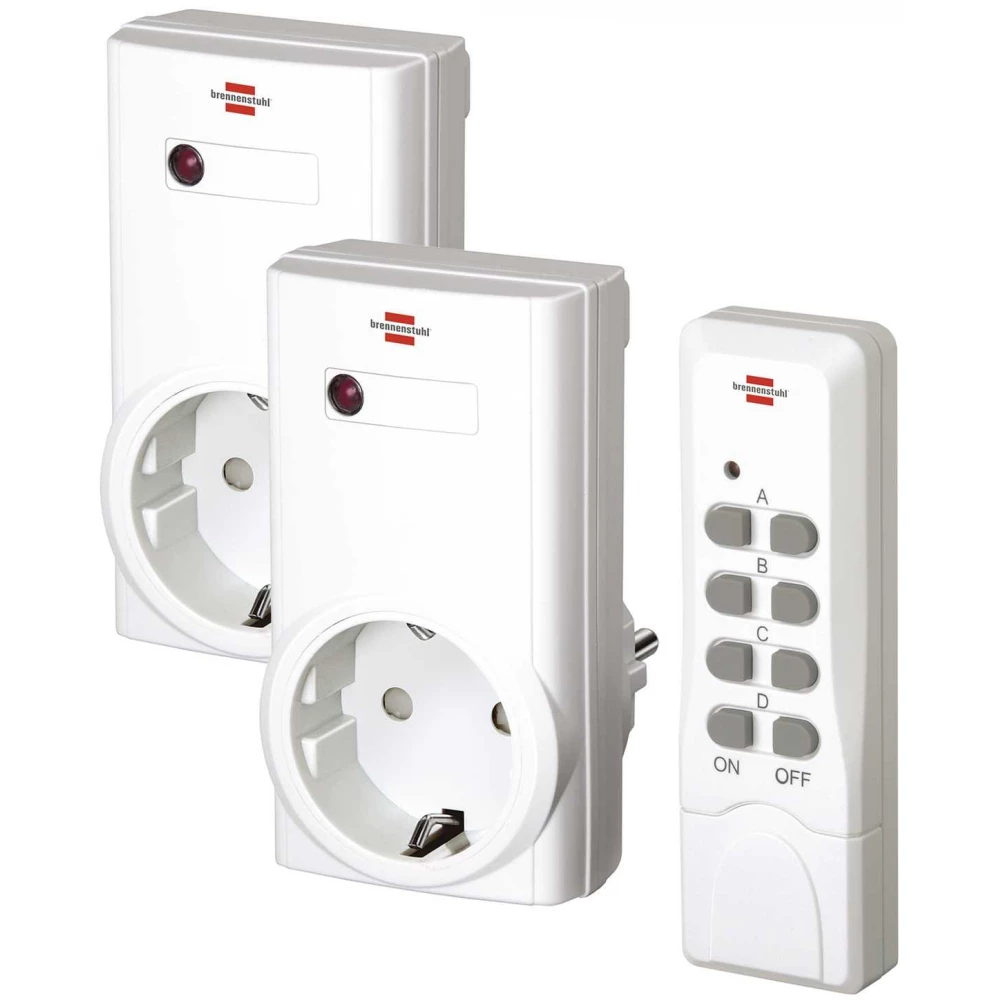 BRENNENSTUHL 1507150 RCS 1000 N 2 pcs Kapcsolóaljzat remote control
