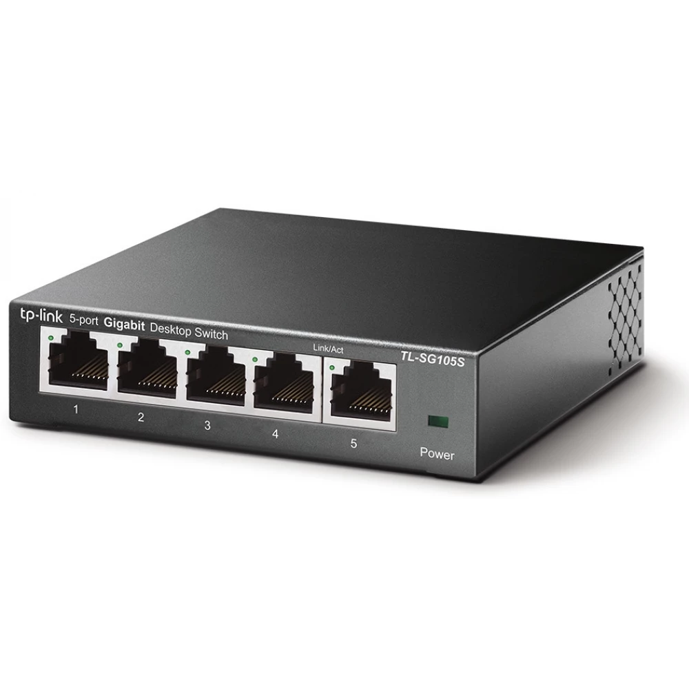 TP-LINK TL-SG105S 5-Port 10/100/1000Mbps Desktop Switch