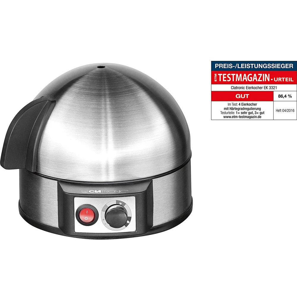 CLATRONIC EK 3321 egg cooker 7 egg / Cooking 400W silver / black