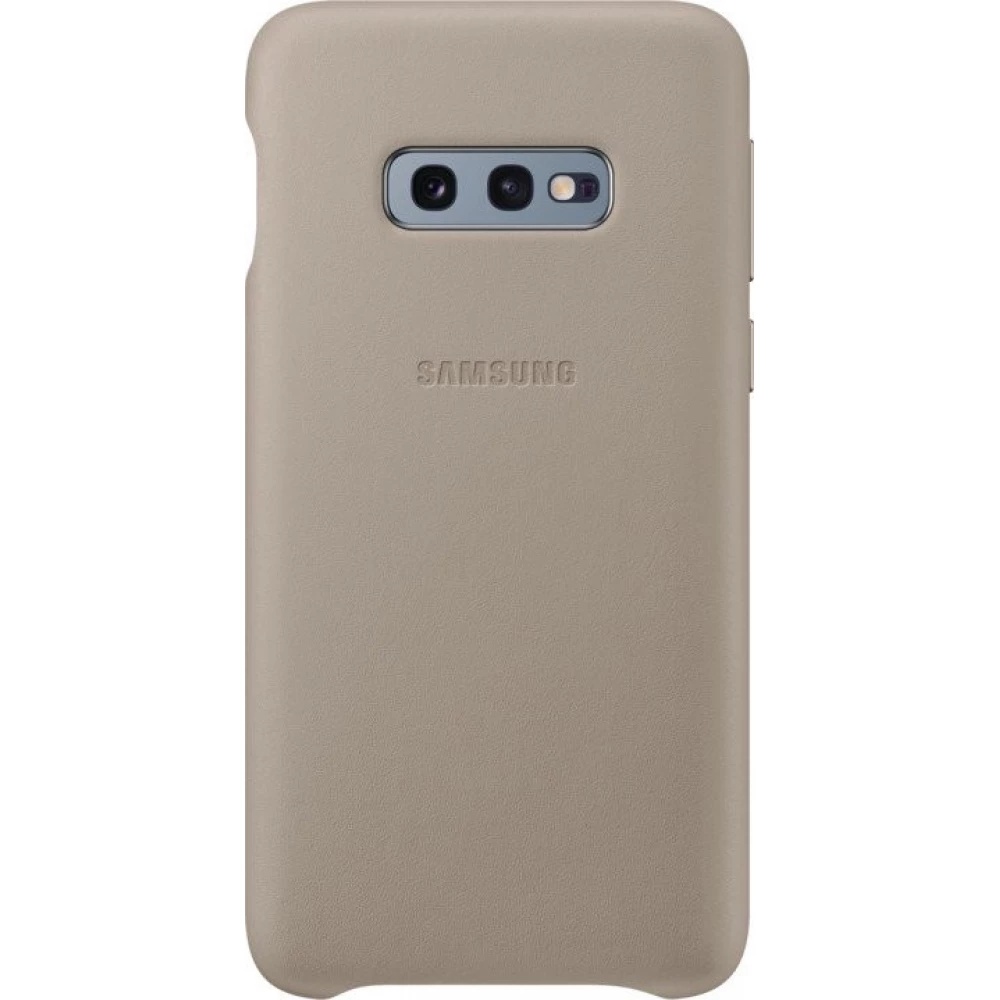 SAMSUNG EF-VG970 Leather Back Cover Samsung Galaxy S10e grau