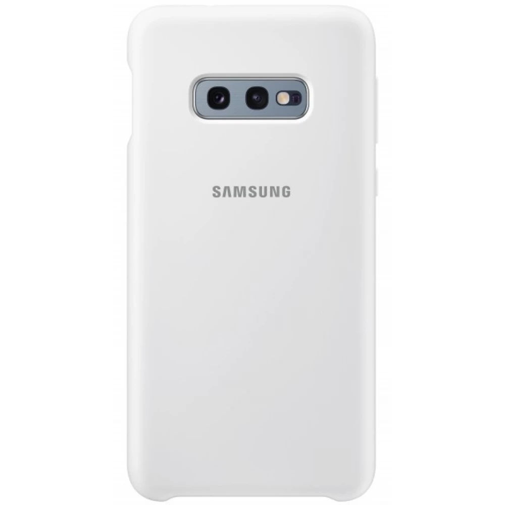 SAMSUNG EF-PG970T Silicone Cover for Galaxy S10e Weiß