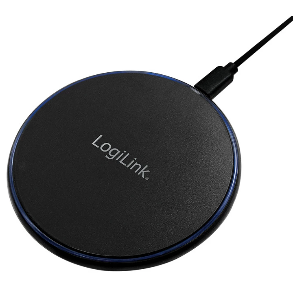 LOGILINK Draht ohne desktop schnell Ladegerät 10W schwarz