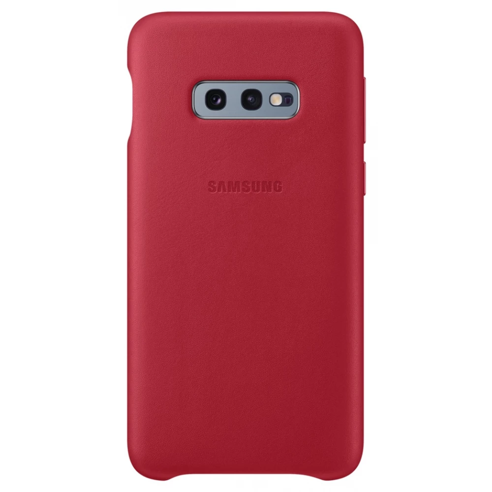 SAMSUNG EF-VG970 Leather Back Cover Samsung Galaxy S10e rot