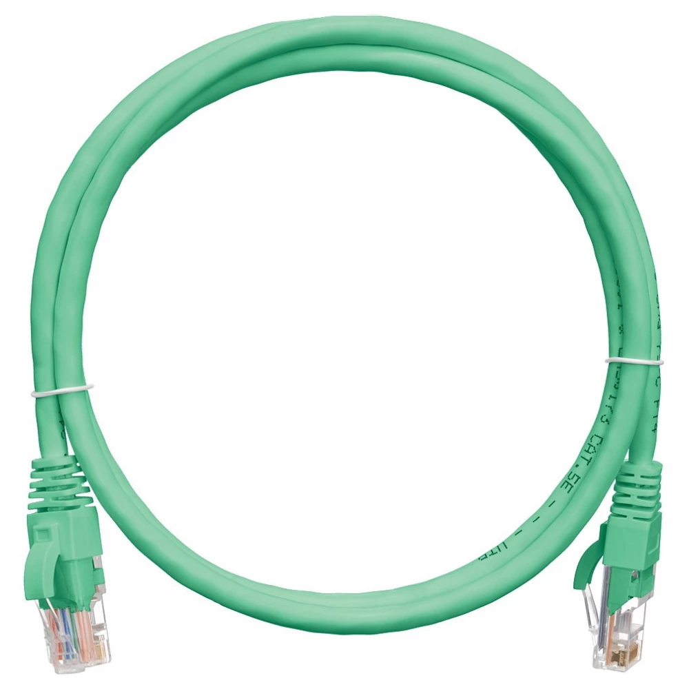 NIKOMAX UTP CAT6 Connector Green 1m NMC-PC4UE55B-010-C-GN