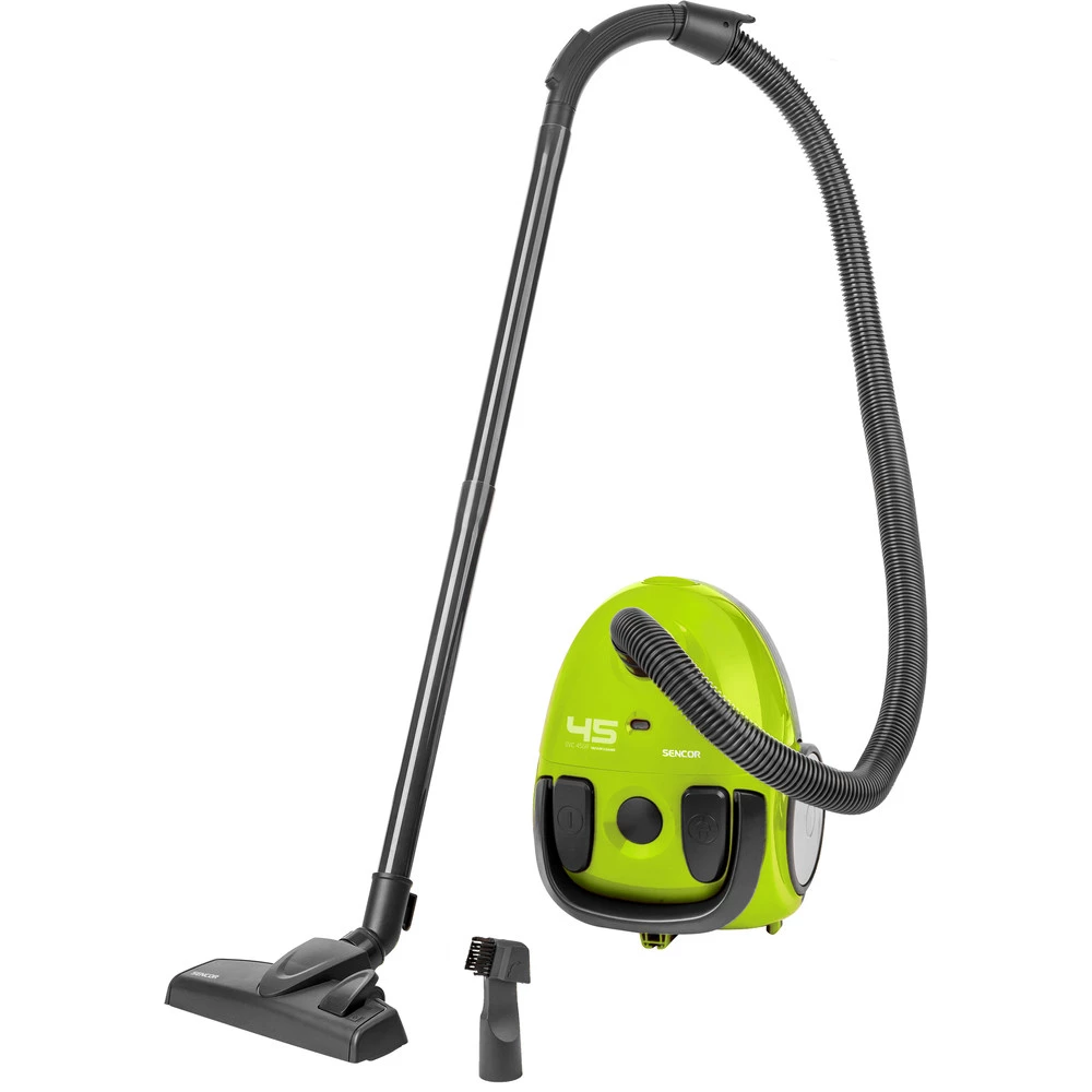 SENCOR 45GR-EUE3 Zsákos porszívó 850 W ECO Motor fekete / zöld