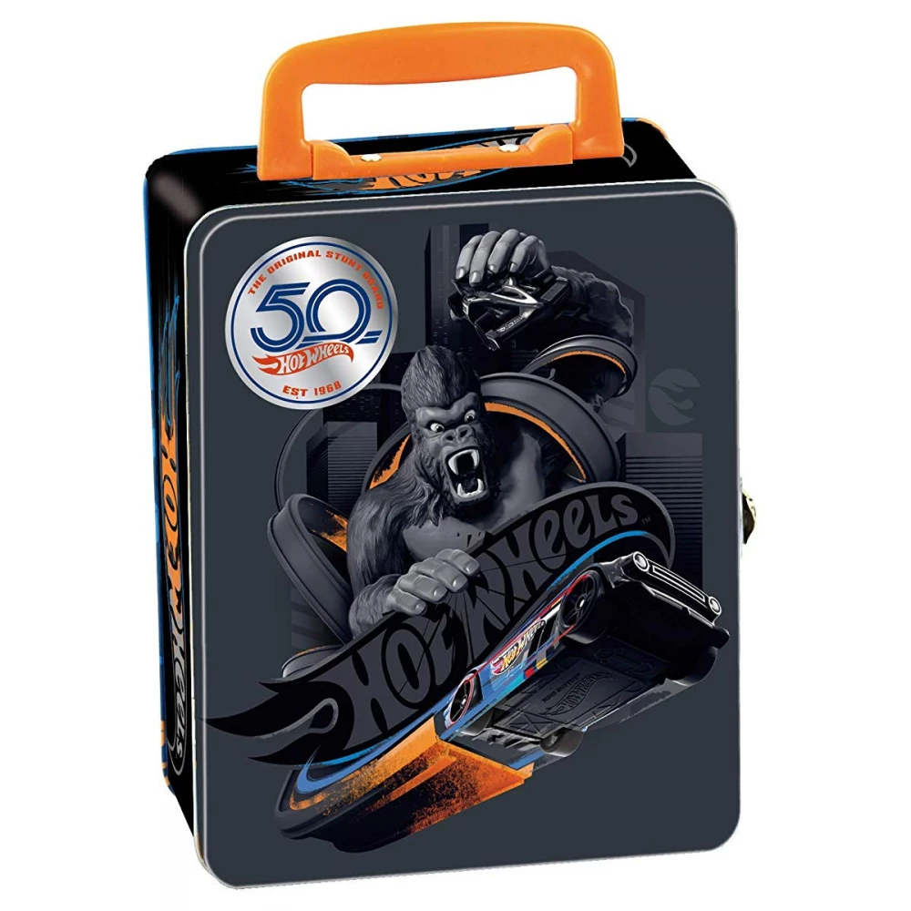 KLEIN TOYS 50. évfordulós Hot Wheels kiskocsi gyűjtődoboz